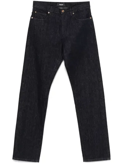 Versace Straight-leg Jeans In Blue