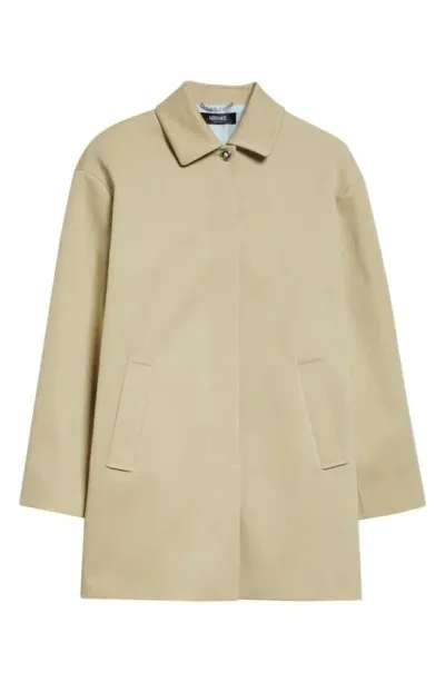 Versace Medusa Head-buttons Coat In Beige