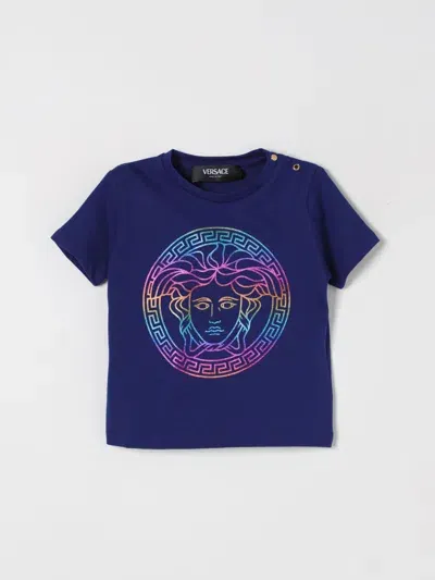 Versace T-shirt  Kids Color Blue In Blau