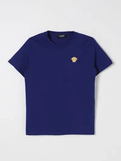 Versace T-shirt  Kids Color Blue In Blau