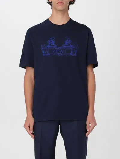 Versace T-shirt  Men Color Blue In Navy