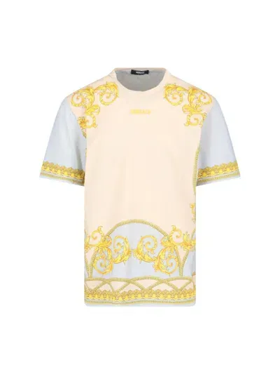 Versace T-shirts And Polos In Gold