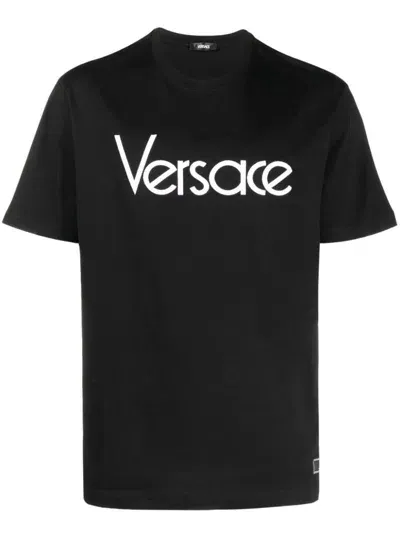 Versace T-shirts And Polos In Black