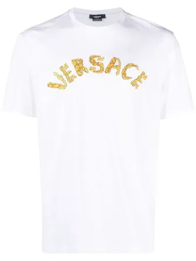 Versace T-shirts And Polos In White