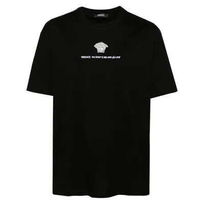 Versace T-shirts In Black