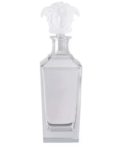 Versace Clear Treasury Crystal Decanter In White