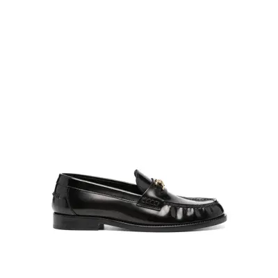 Versace Medusa '95 Leather Loafers In Black