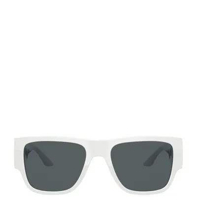 Versace Wayfarer Sunglasses In White