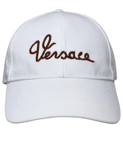 Versace Baseball Hat In White