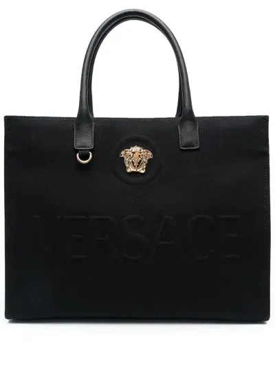 Versace Women's La Medusa Tote Bag In Nero