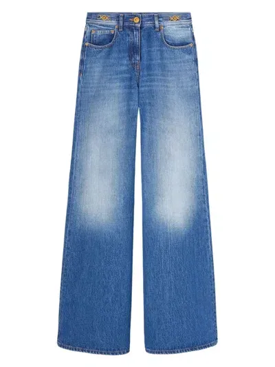 Versace Medusa 95 Mid-rise Flared Jeans In Blue