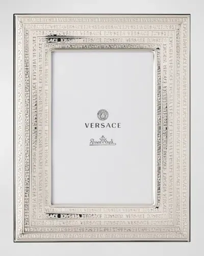 Versace X Rosenthal Vhf11 Picture Frame, 4" X 6" In Silver