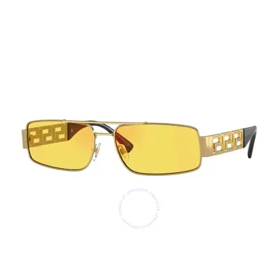 Versace Man Sunglass Ve2257 In Yellow Mirror Red