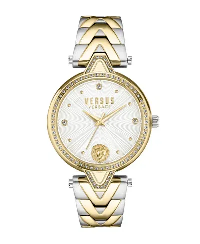 Versus Women's V  Crystal Two-tone Stainless-steel Watch 34mm In Two Tone