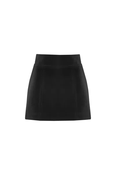 Vestiaire D'un Oiseau Libre Cashmere Mini Skirt In Black