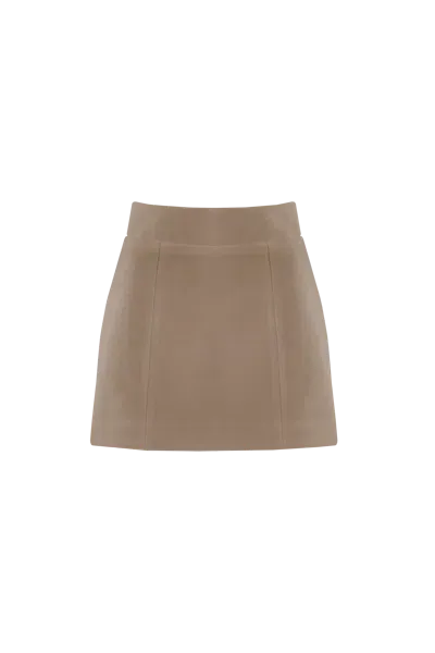 Vestiaire D'un Oiseau Libre Cashmere Mini Skirt In Green