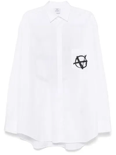 Vetements Anarchy Shirt In White