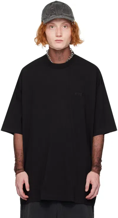 Vetements Black 'limited Edition' Logo T-shirt