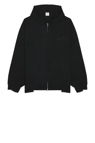 Vetements Blackout Cut-up Hoodie