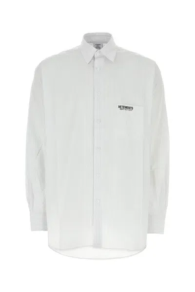 Vetements Camicia-m Nd  Male,female In White