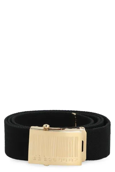 Vetements Canvas Belt With Logo In Black