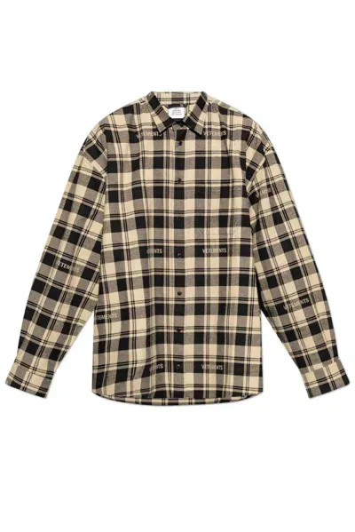 Vetements Checkered Long In Multi