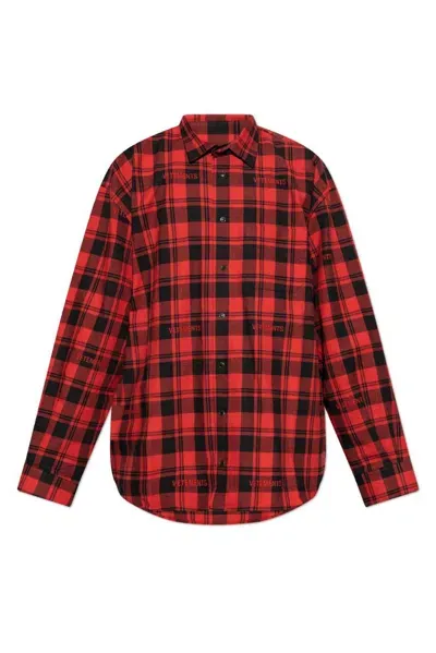 Vetements Checkered Long In Multi