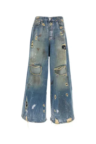 Vetements Denim Wide-leg Jeans In Blue