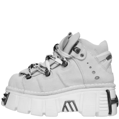 Vetements Etements X New Rock Platform Boots In White