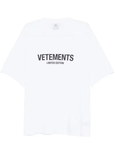 Vetements Limited Edition T-shirt In White