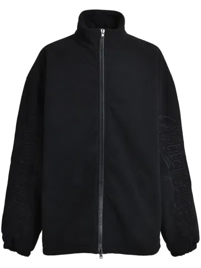 Vetements Logo-debossed Jacket In Black