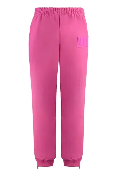 Vetements Logo Detail Track-pants In Fuchsia