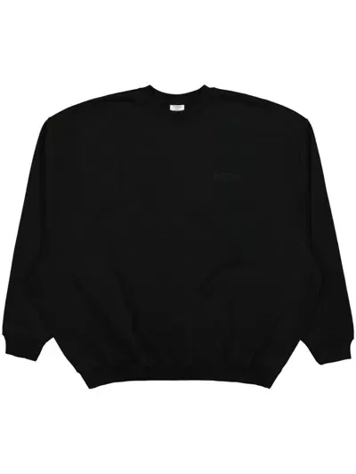 Vetements Logo-embroidered Sweatshirt In Black