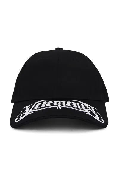 Vetements Metal Logo Cap In Black