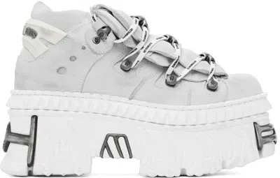 Vetements X New Rock Platform Sneakers In White