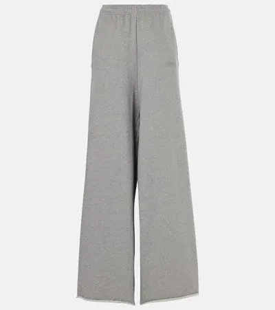 Vetements Oversized Cotton-blend Jersey Sweatpants In Grey