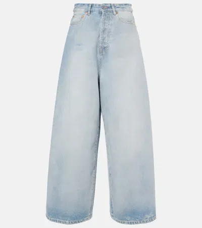 Vetements High-rise Wide-leg Jeans In Blue