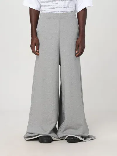 Vetements Grey Embroidered Sweatpants