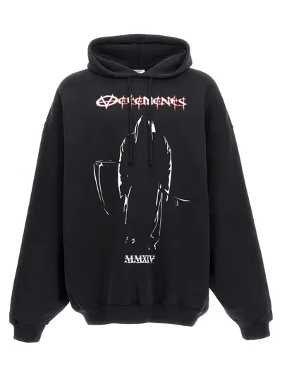 Vetements Reaper Logo Hoodie In Black