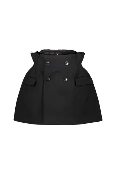 Vetements Reconstructured Hourglass Skirt In Black