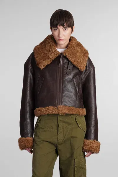 Vetements Shearling In Brown