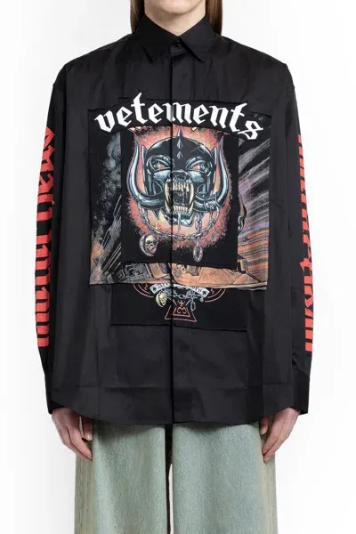 Vetements Shirts In Black