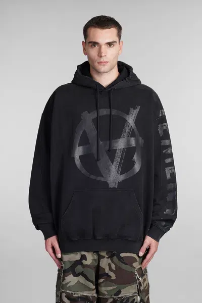 Vetements Sweatshirt In Black Cotton