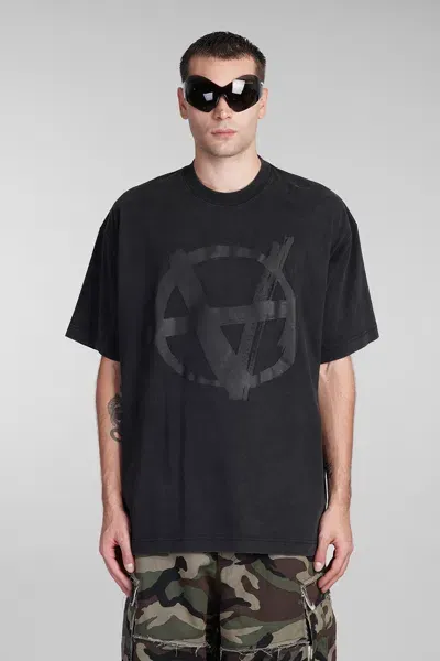 Vetements T-shirt In Black Cotton