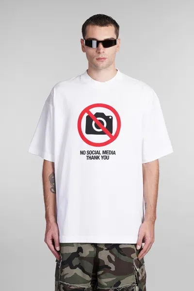 Vetements T-shirt In White Cotton