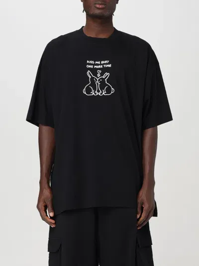 Vetements Slogan-print Cotton T-shirt In Black