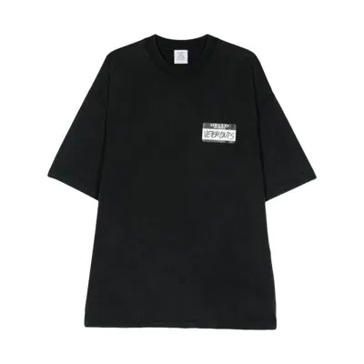 Vetements T-shirts In Black