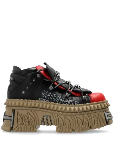 Vetements X New Rock Sneakers In Black