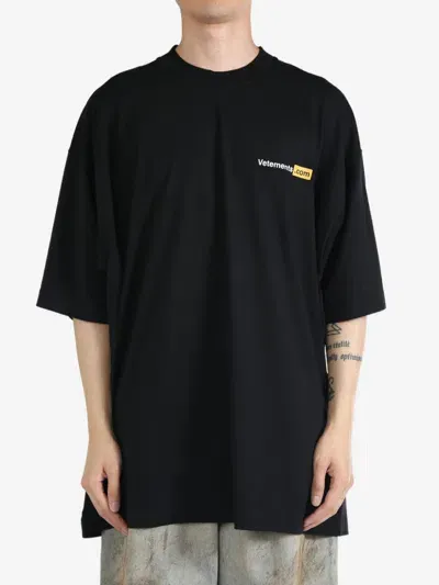 Vetements Xxx Logo T-shirt In Black