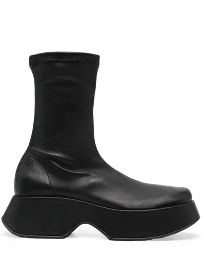 Vic Matie 55mm Leather Boots In Black